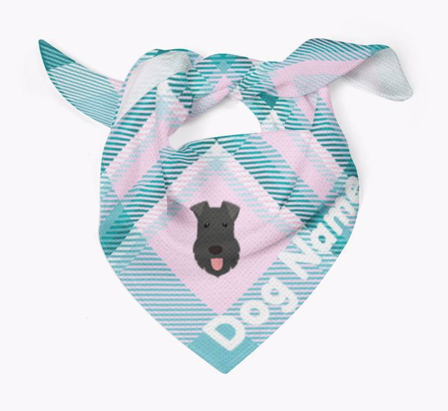 Personalized Tartan Dog Bandana for {dogsName}